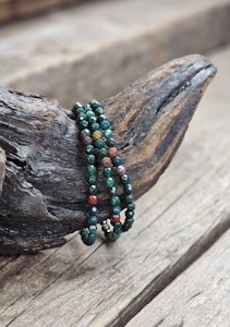 Heliotrop, armband 4mm facetterade pärlor
