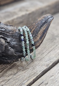 Fluorit, armband 4mm runda pärlor