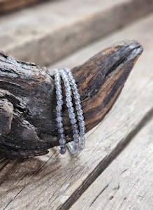 Labradorit, armband 4mm runda pärlor