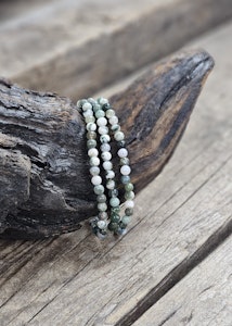 Trädagat, armband 4mm runda pärlor