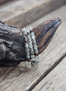 Lodolit, armband 6mm runda pärlor