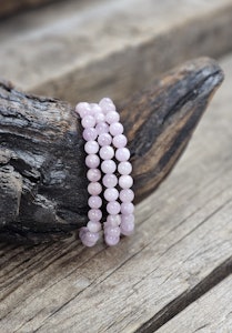 Kunzit, armband 6mm runda pärlor