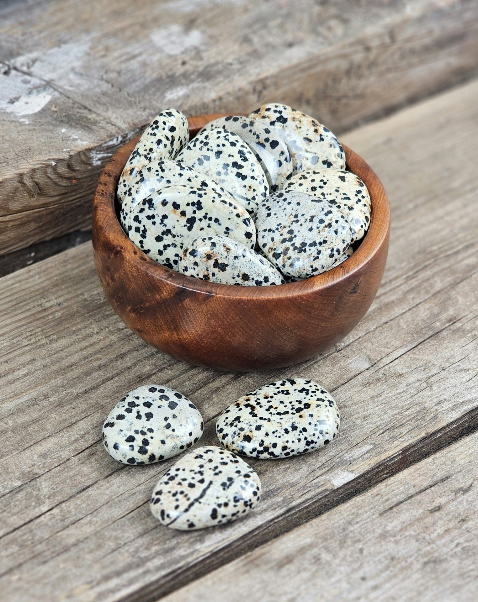 Dalmatinerjaspis platta, touchstone