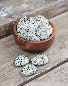 Dalmatinerjaspis platta, touchstone