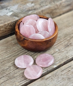 Rosenkvarts platta, touchstone