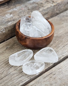 Bergkristall platta, stor touchstone