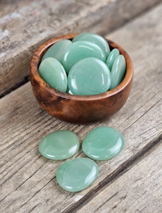Grön Aventurin platta, touchstone