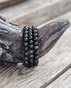 Regnbågsobsidian, armband 8mm runda pärlor