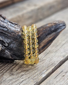 Gul Fluorit extra, armband 8mm runda pärlor
