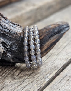 Agat, armband 8mm runda pärlor