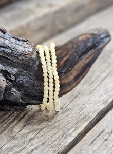 Gul kalcit, armband 4mm runda pärlor