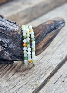 Jadeit, armband 6mm runda pärlor