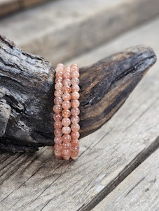 Solsten, armband 6mm runda pärlor
