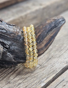 Imperial Topas, armband 6mm runda pärlor