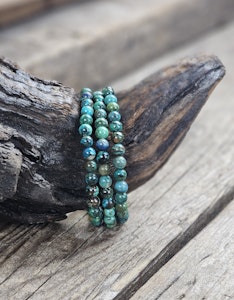 Malakolla, armband 6mm runda pärlor