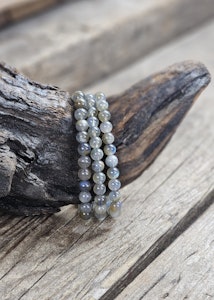 Labradorit, armband 6mm runda pärlor