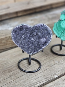 Metallställning för kristaller, svart
