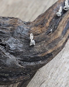 Rå Diamant, 925 silver hänge