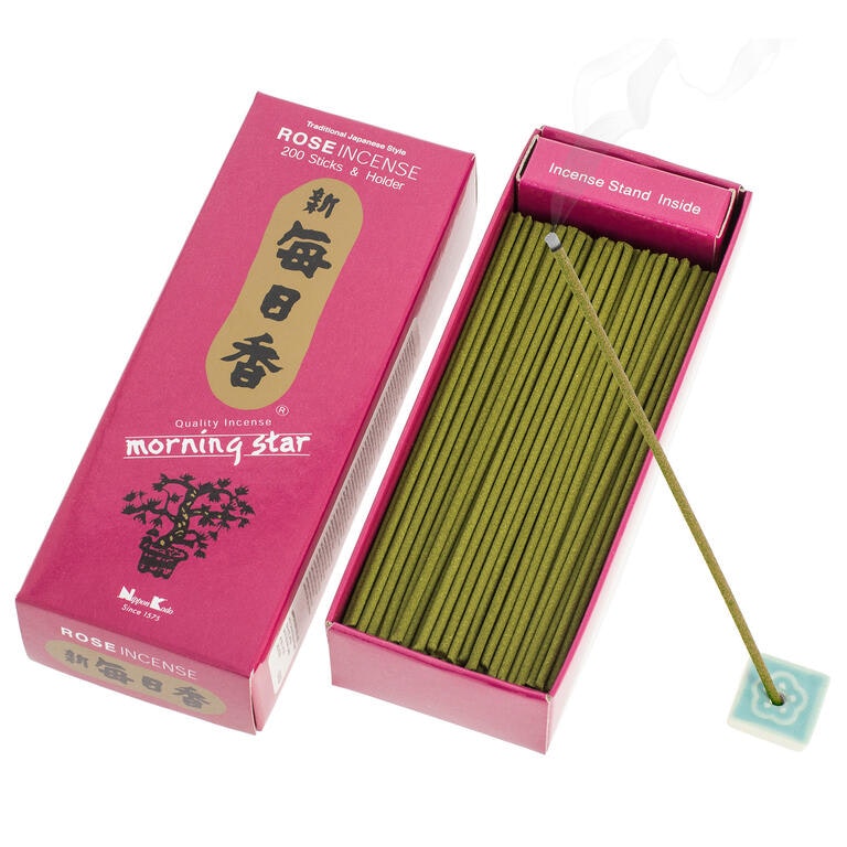 Morning Star - Rose, rökelsepinnar storpack