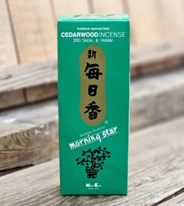 Morning Star - Cedarwood, rökelsepinnar storpack