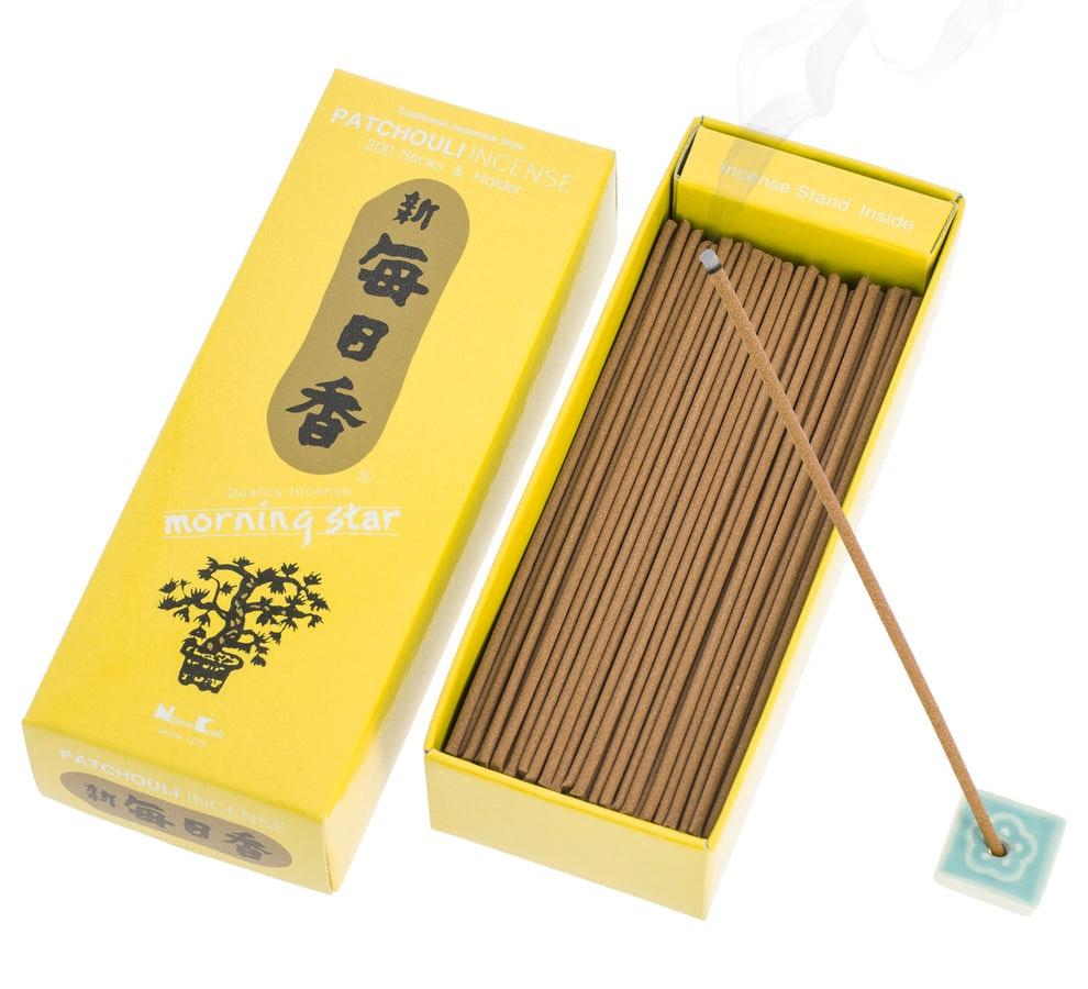 Morning Star - Patchouli, rökelsepinnar storpack