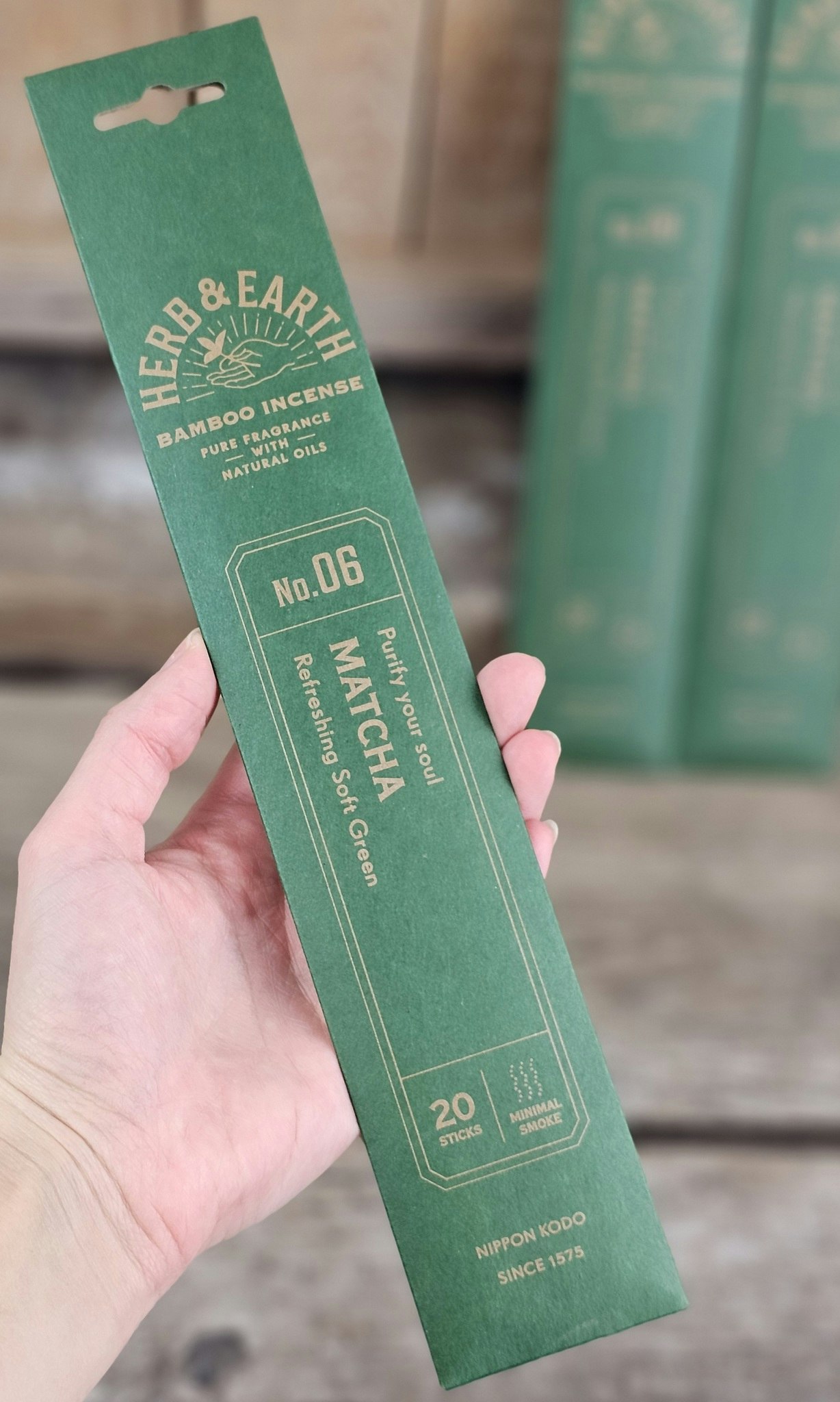 Herb & Earth - Matcha, rökelsepinnar