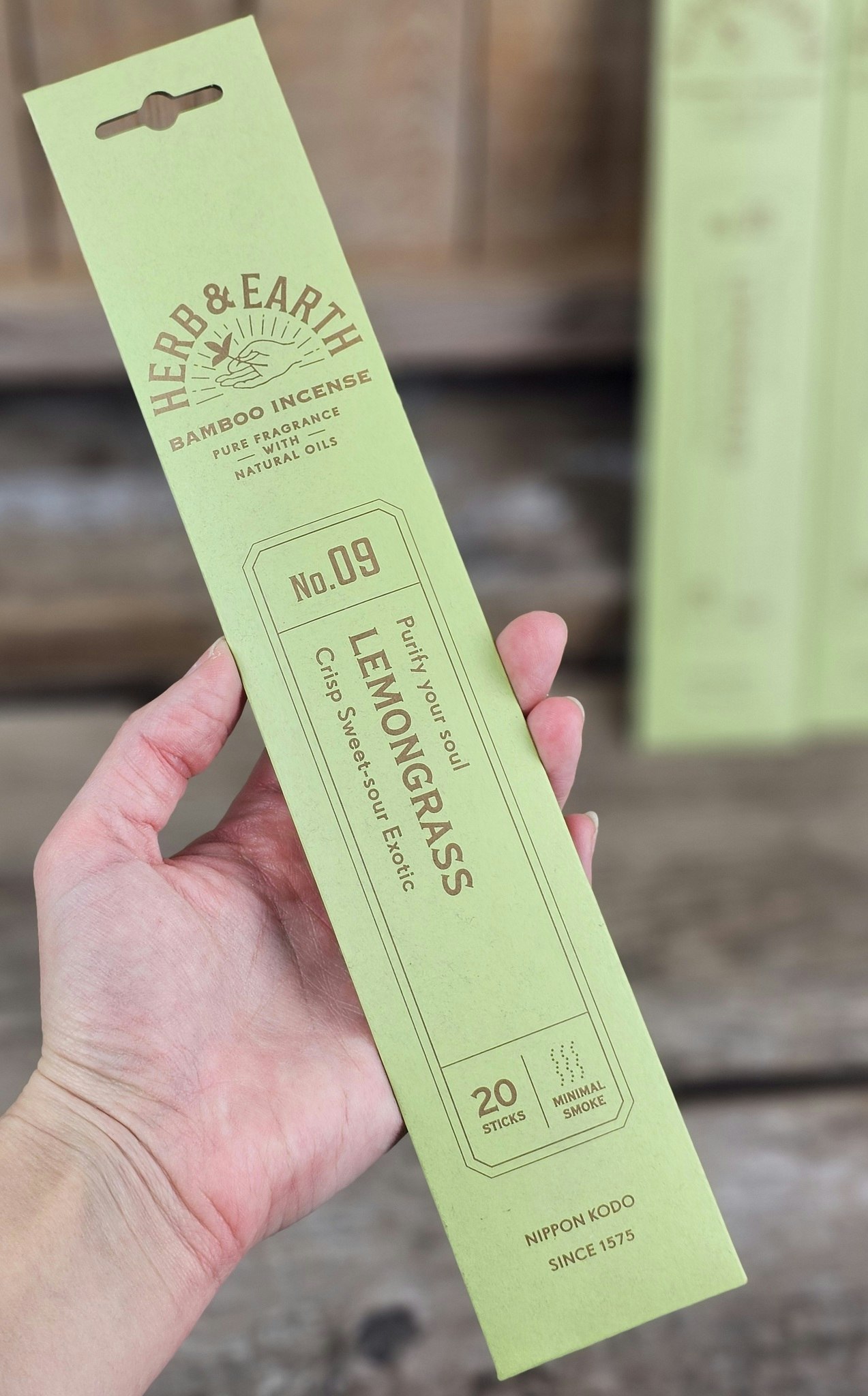 Herb & Earth - Lemongrass, rökelsepinnar