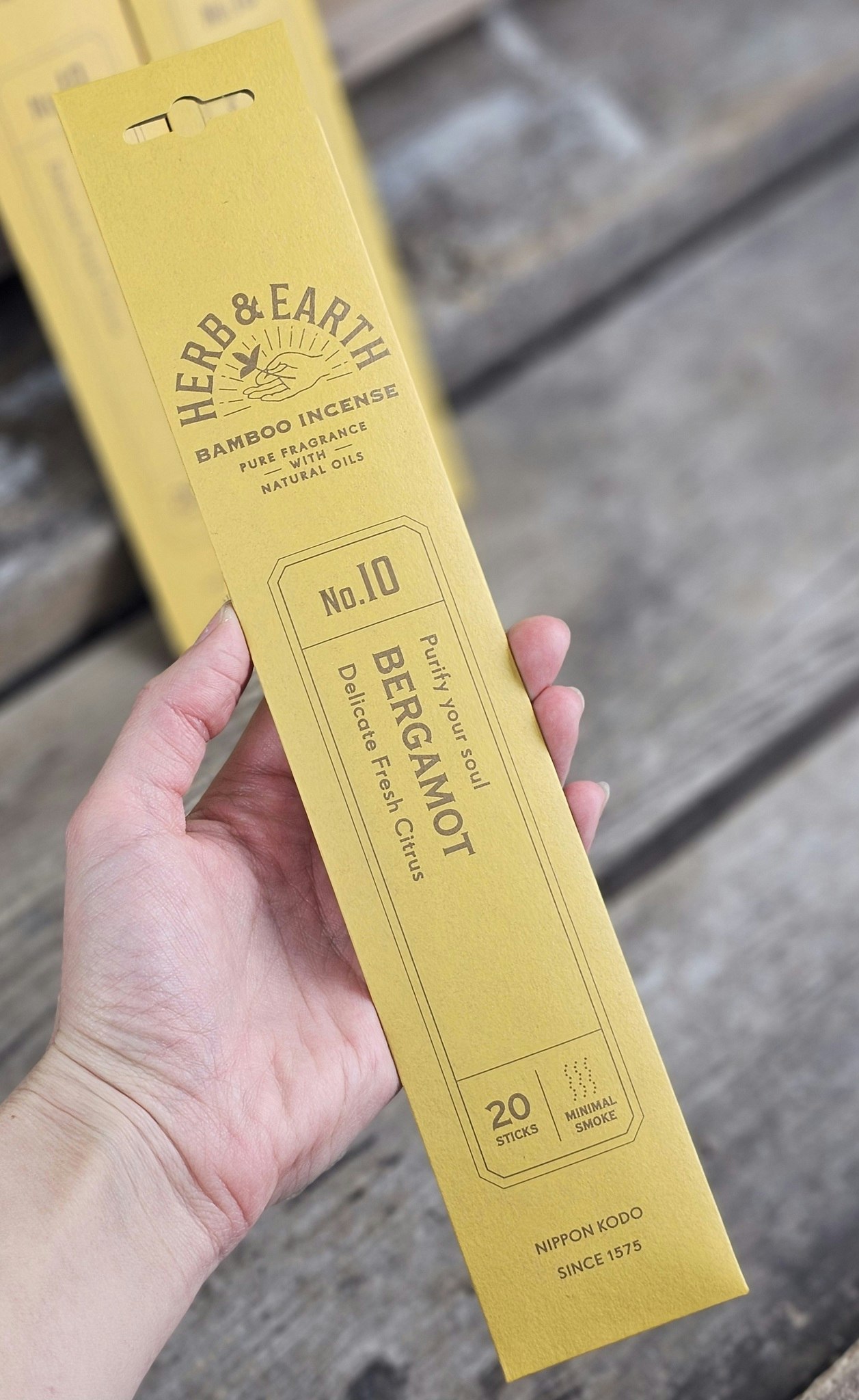 Herb & Earth - Bergamot, rökelsepinnar