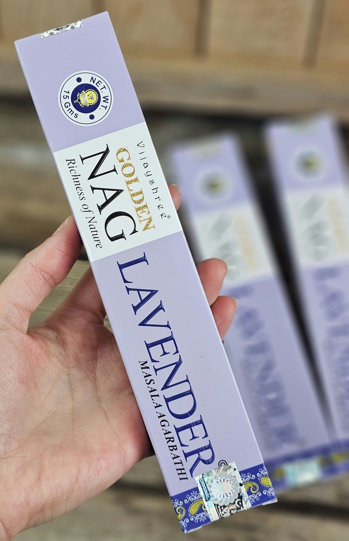 Vijayshree - Golden Nag Lavender, rökelsepinnar