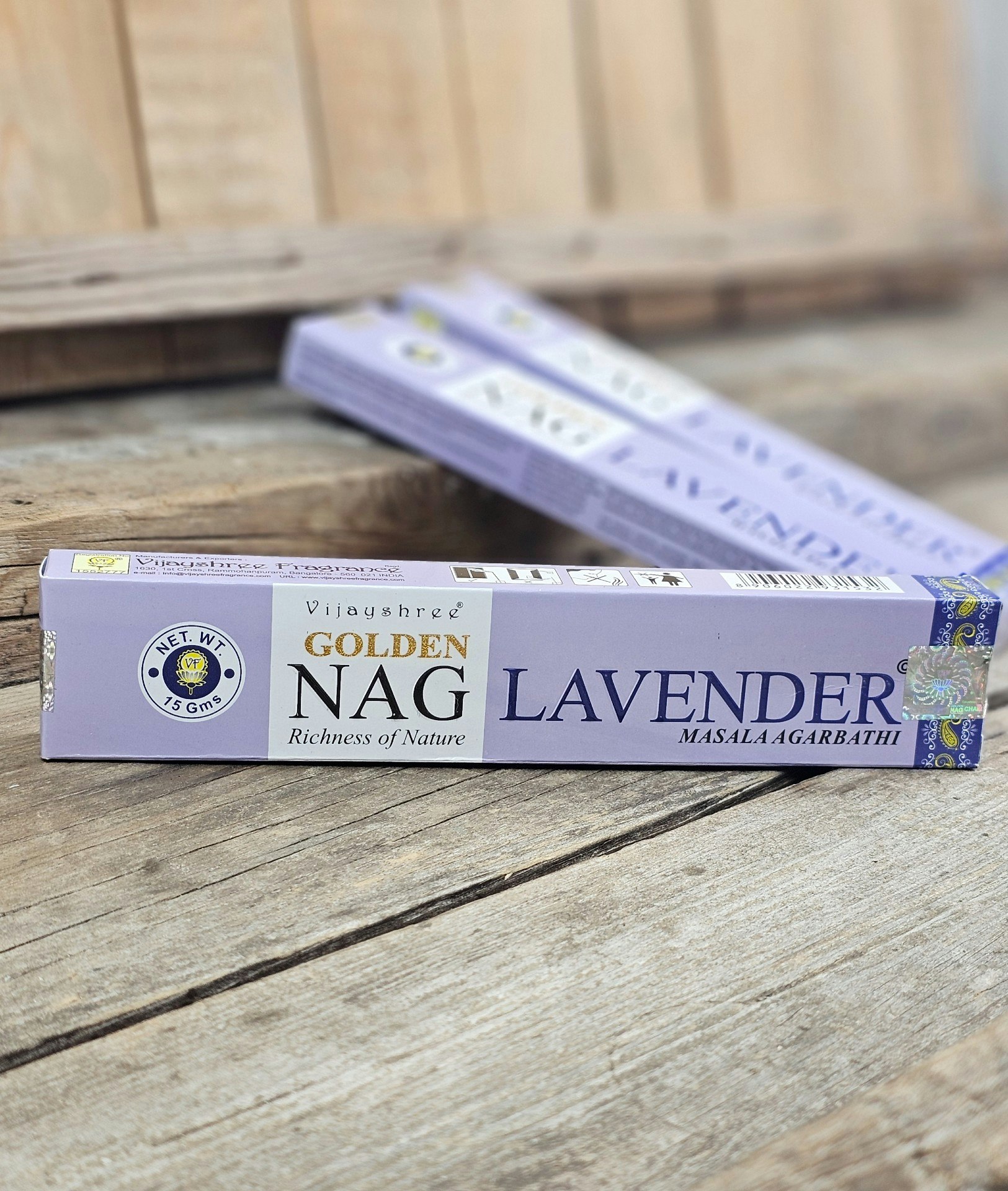 Vijayshree - Golden Nag Lavender, rökelsepinnar