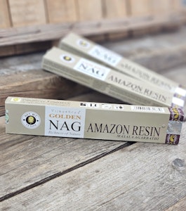 Vijayshree - Golden Nag Amazon Resin (Breu Branco), rökelsepinnar