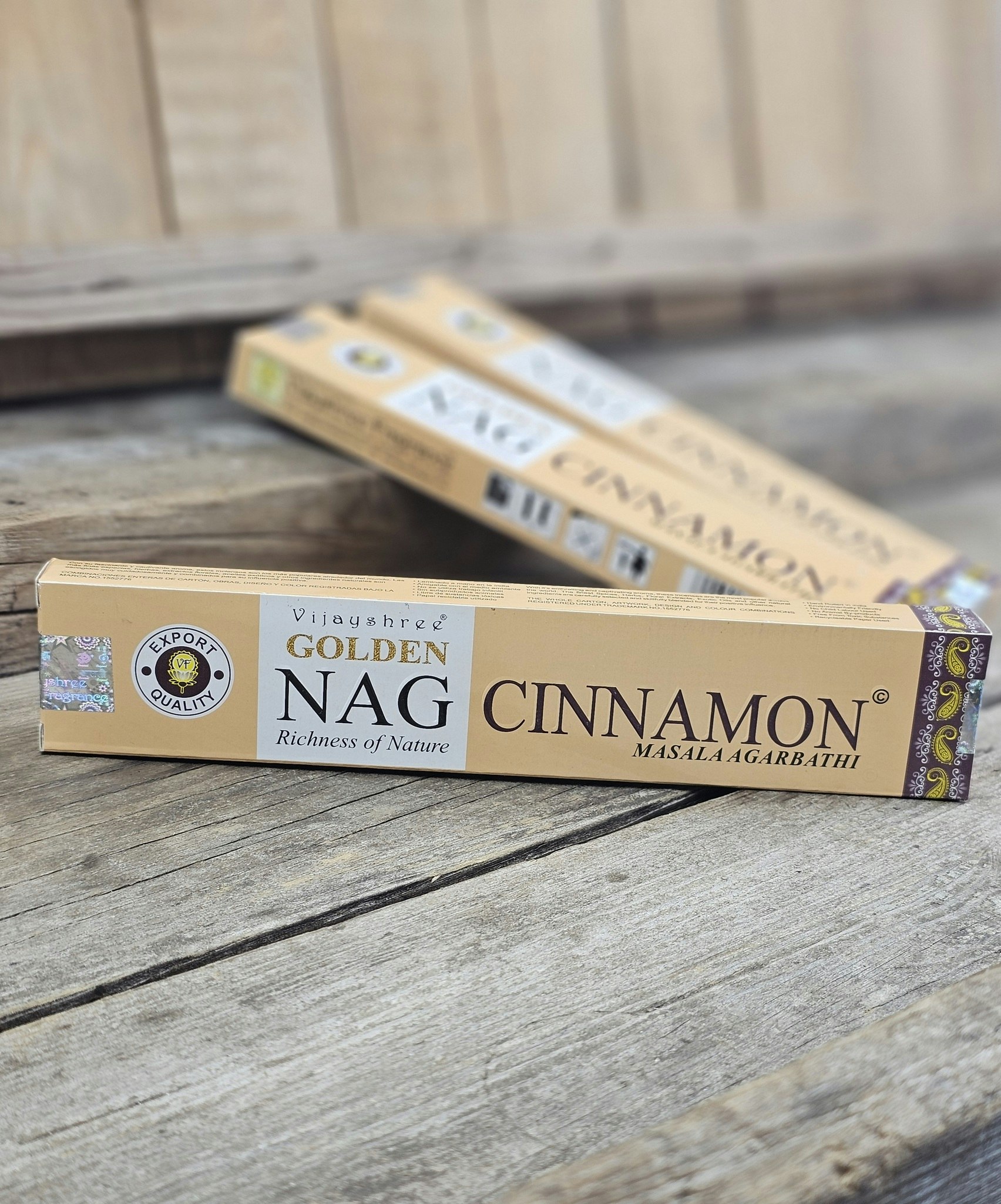Vijayshree - Golden Nag Cinnamon, rökelsepinnar