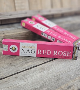 Vijayshree - Golden Nag Red Rose, rökelsepinnar