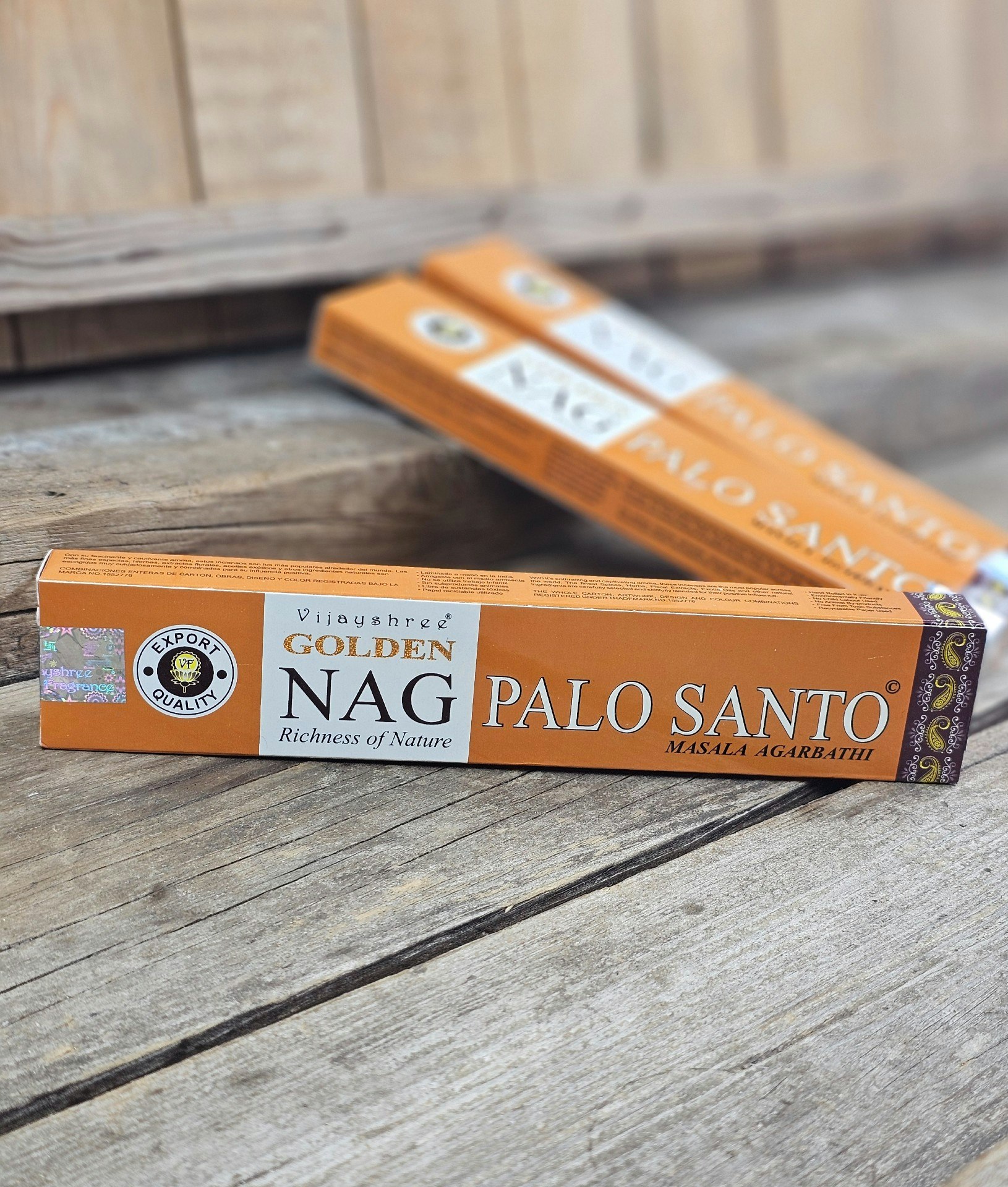 Vijayshree - Golden Nag Palo Santo, rökelsepinnar