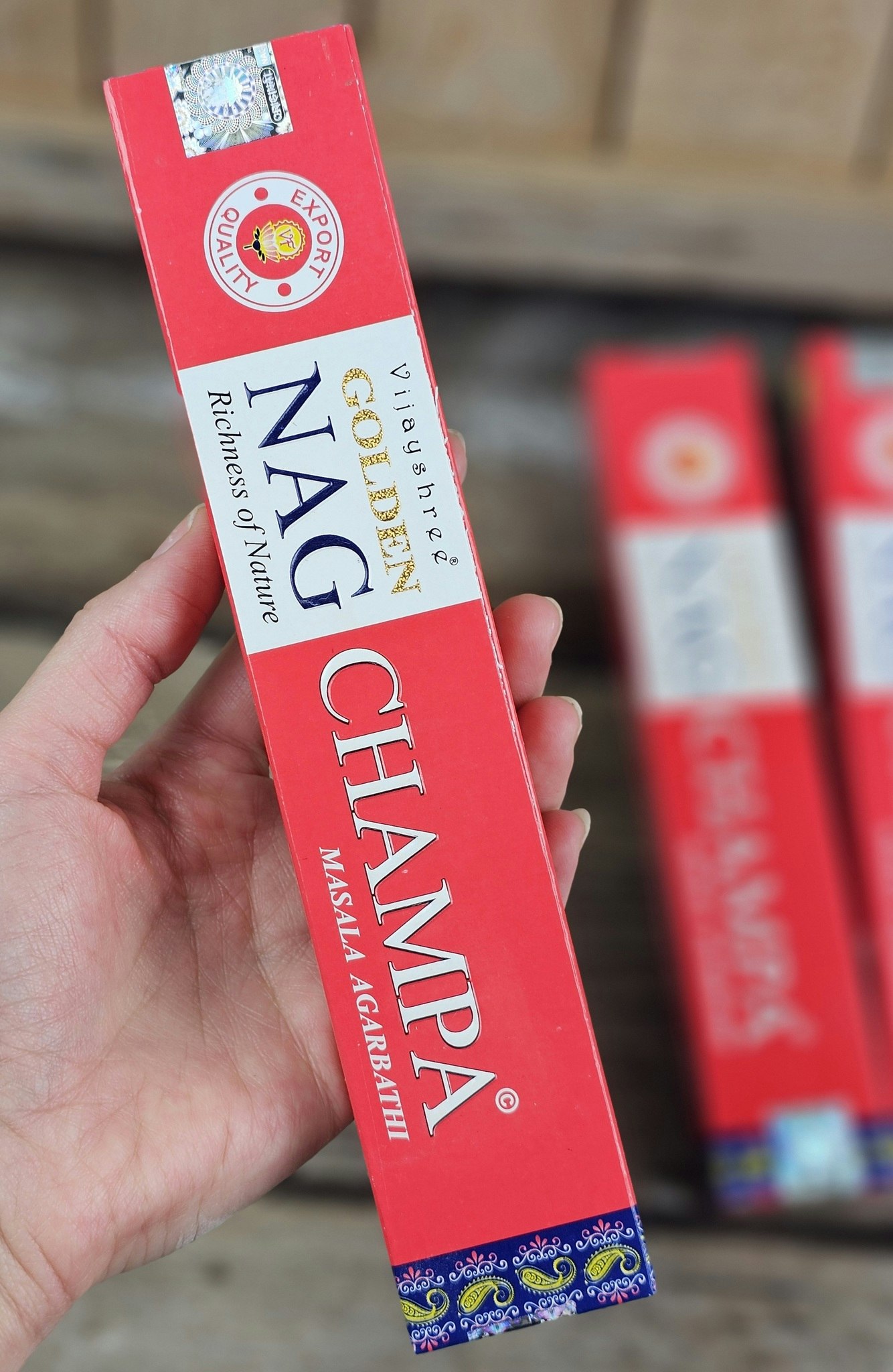 Vijayshree - Golden Nag Champa, rökelsepinnar