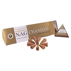 Vijayshree - Golden Nag Chandan, rökelsekoner backflow