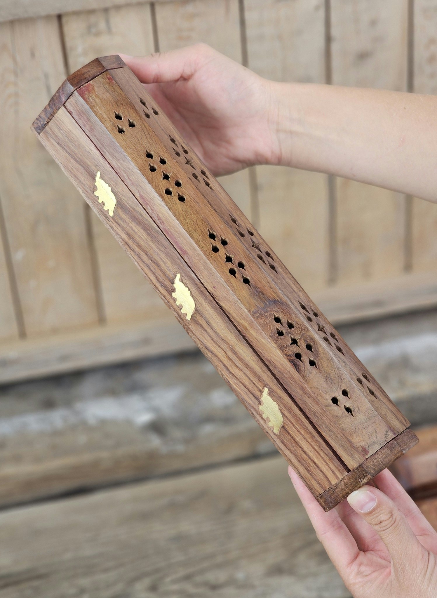 Tulasi - Rökelsehållare (låda) inklusive Vanilla rökelsepinnar