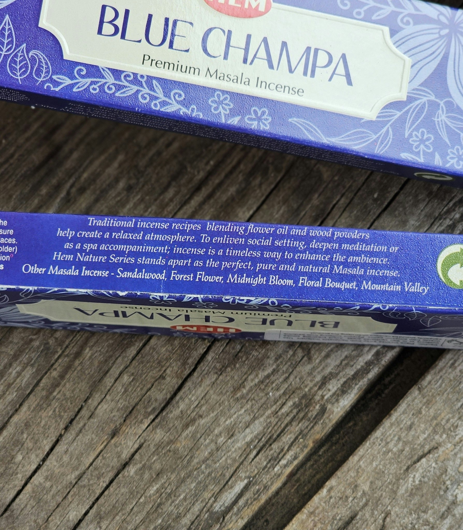HEM - Blue Champa Premium Masala Incense, rökelsepinnar