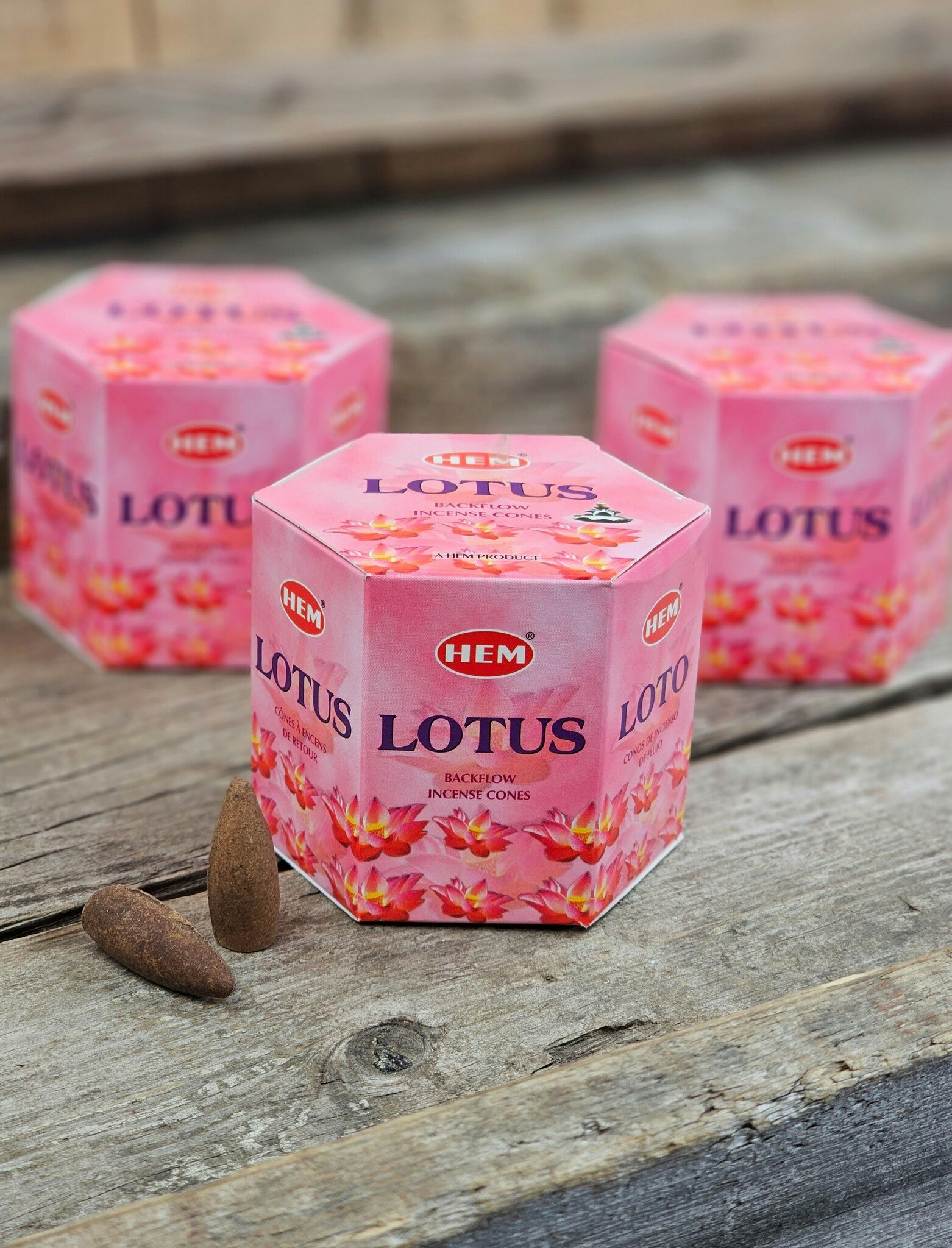 HEM - Lotus, rökelsekoner backflow