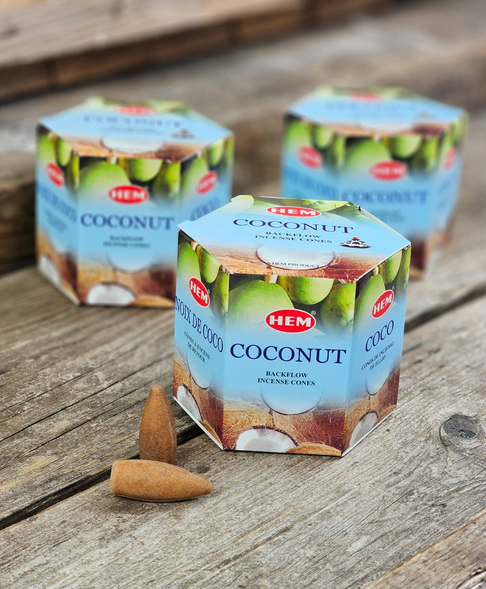 HEM - Coconut, rökelsekoner backflow