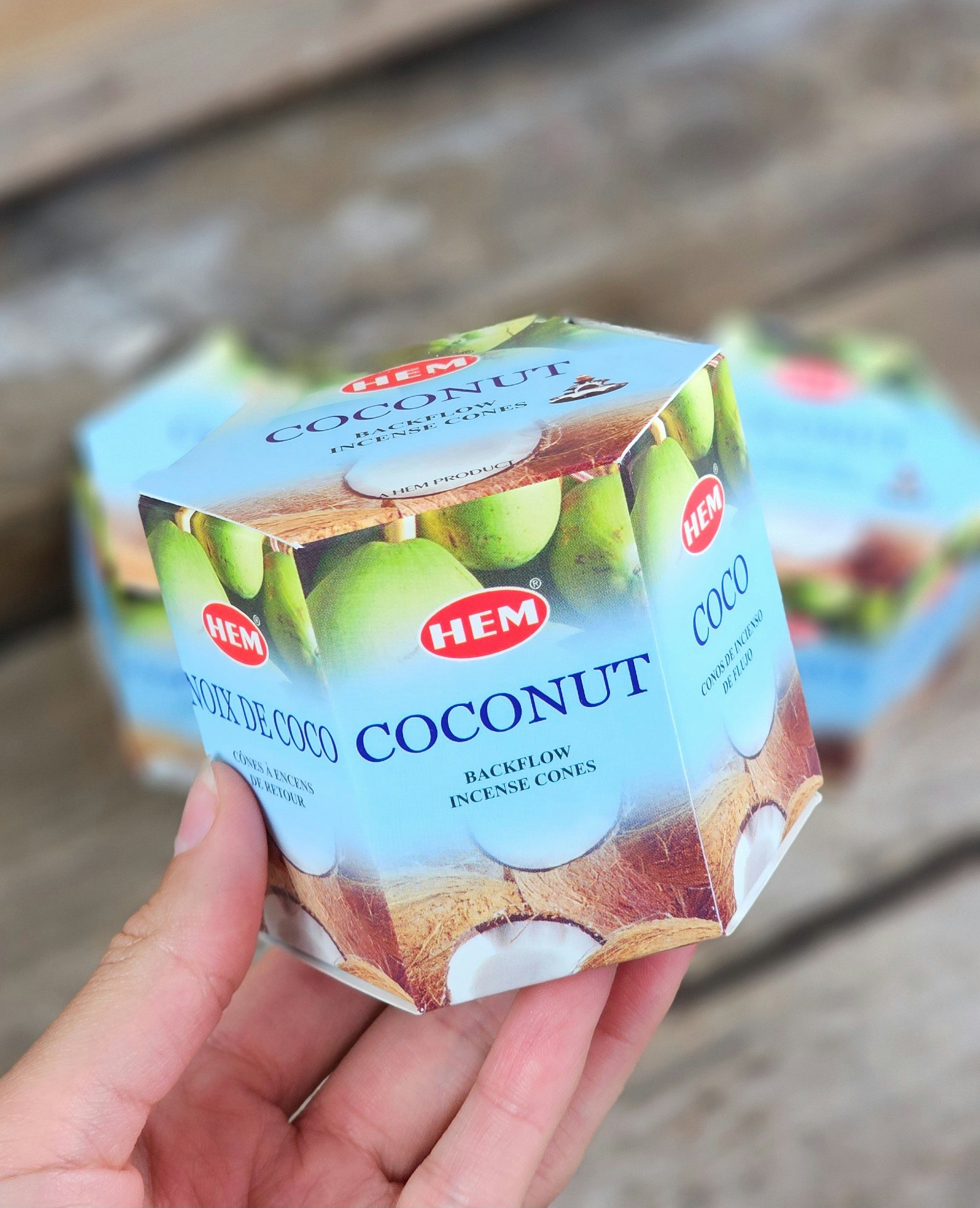 HEM - Coconut, rökelsekoner backflow