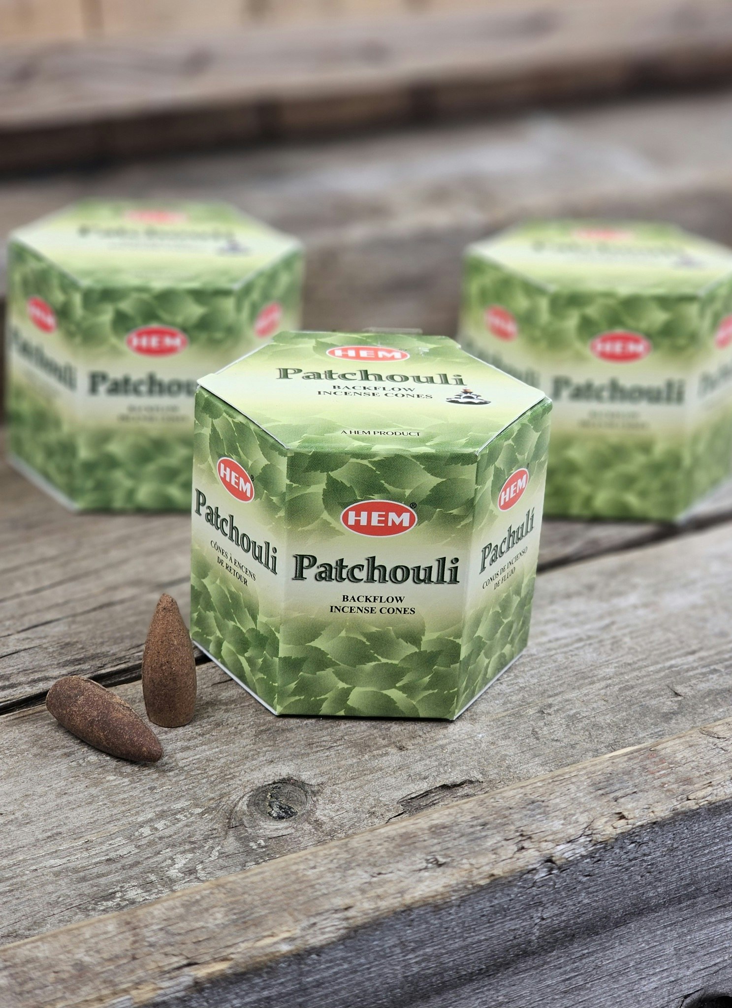 HEM - Patchouli, rökelsekoner backflow