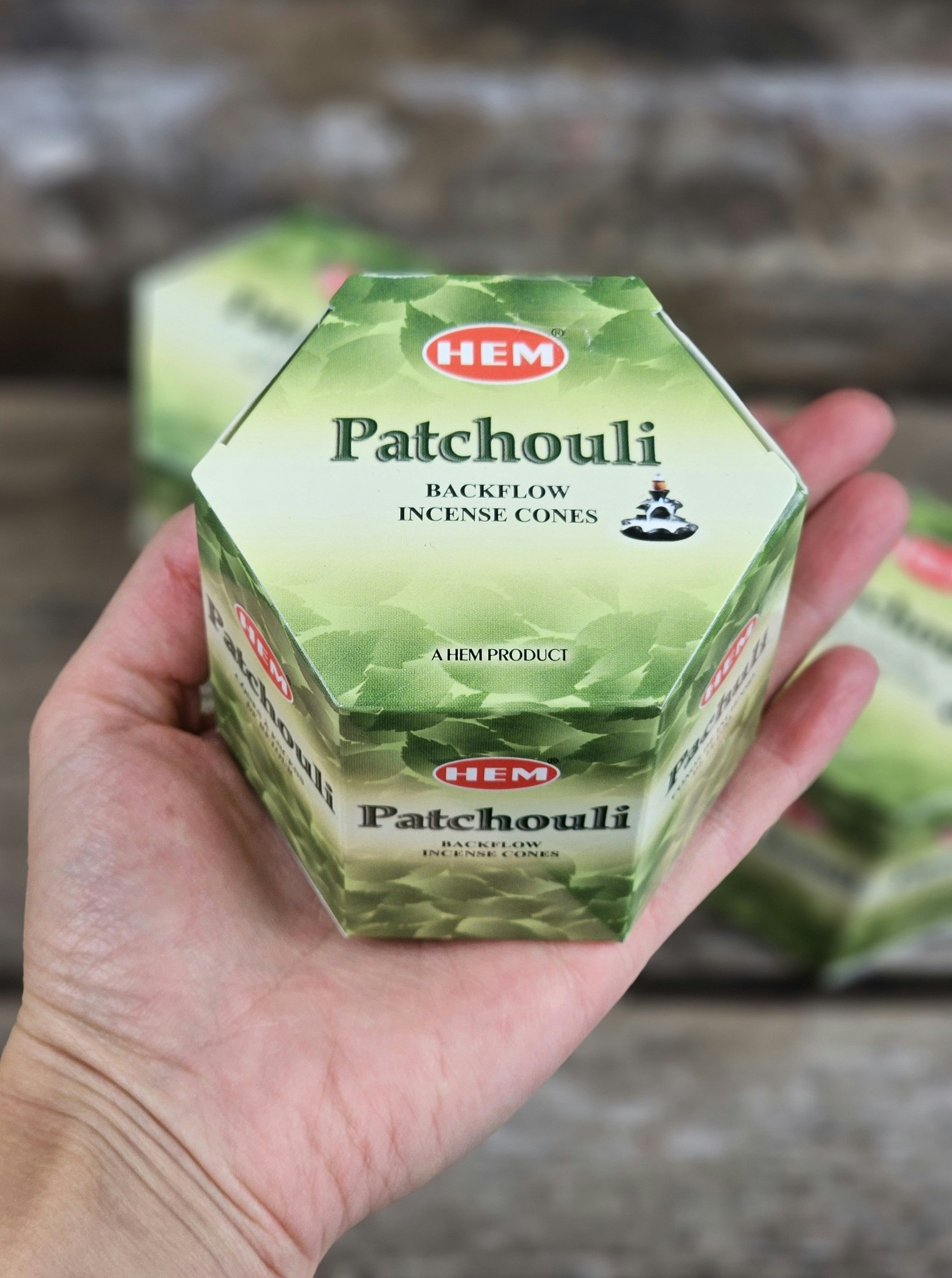 HEM - Patchouli, rökelsekoner backflow
