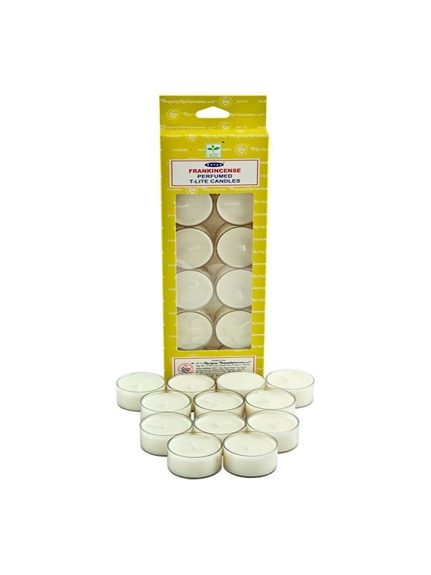 Satya - Frankincense, doftljus 12-pack 3h