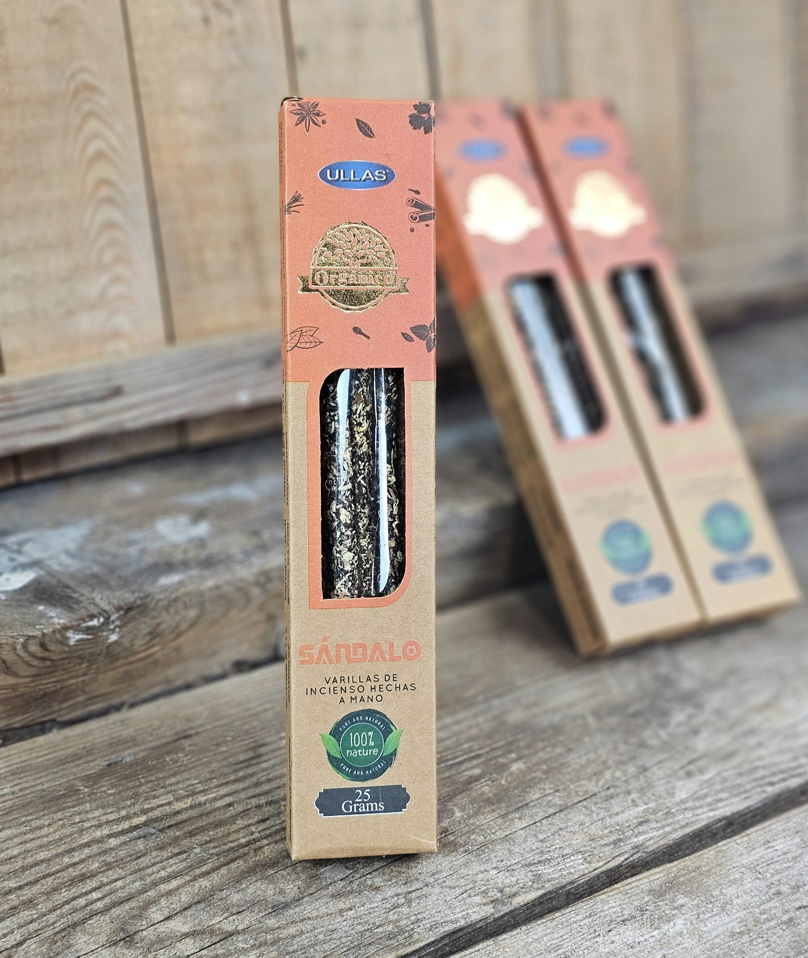 Ullas Orgánico - Sandalwood (Sandelträ), rökelsepinnar
