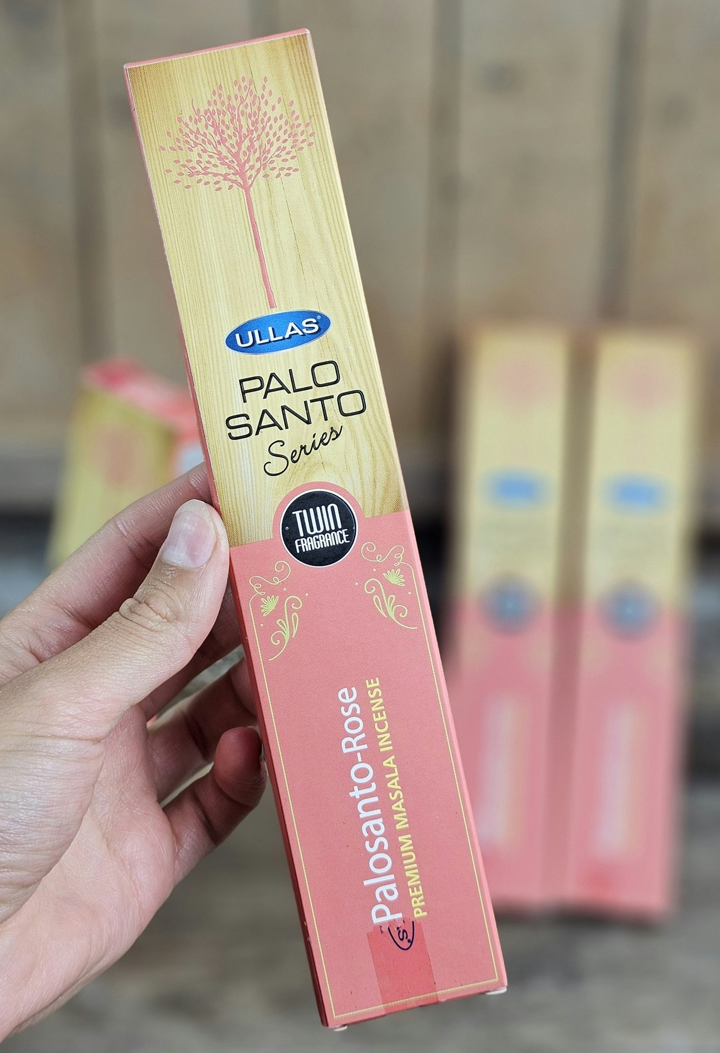 Ullas Palo Santo Serie - Rose, rökelsepinnar