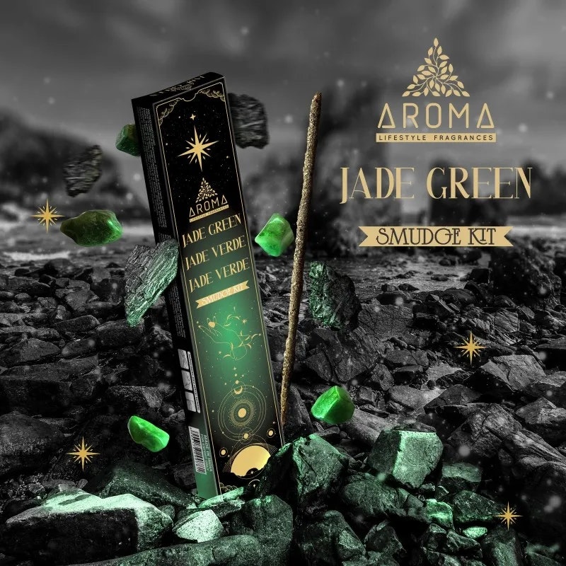 Aroma - Crystal Scents Grön Jade, rökelsepinnar