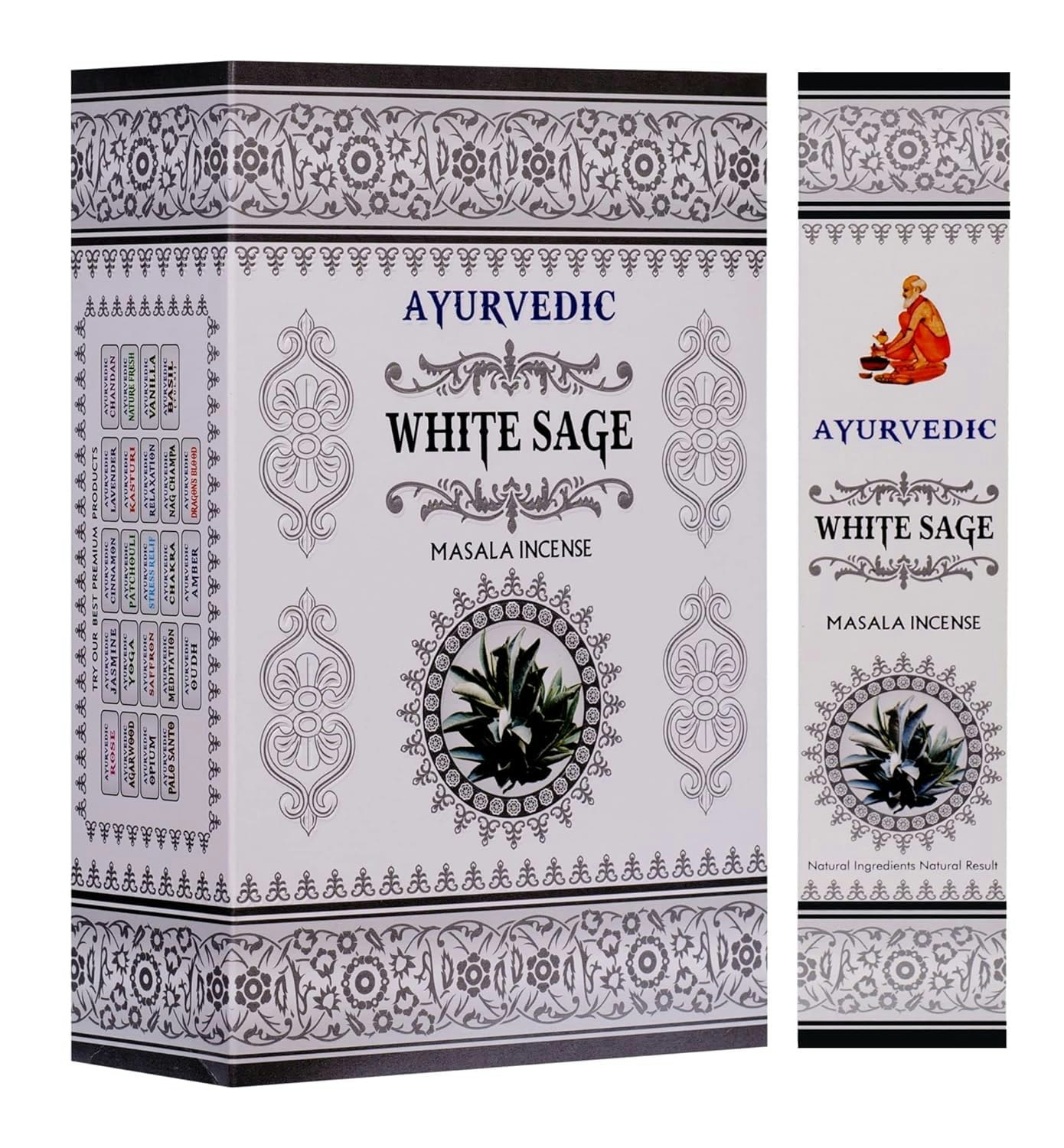 Ayurvedic - White Sage, rökelsepinnar