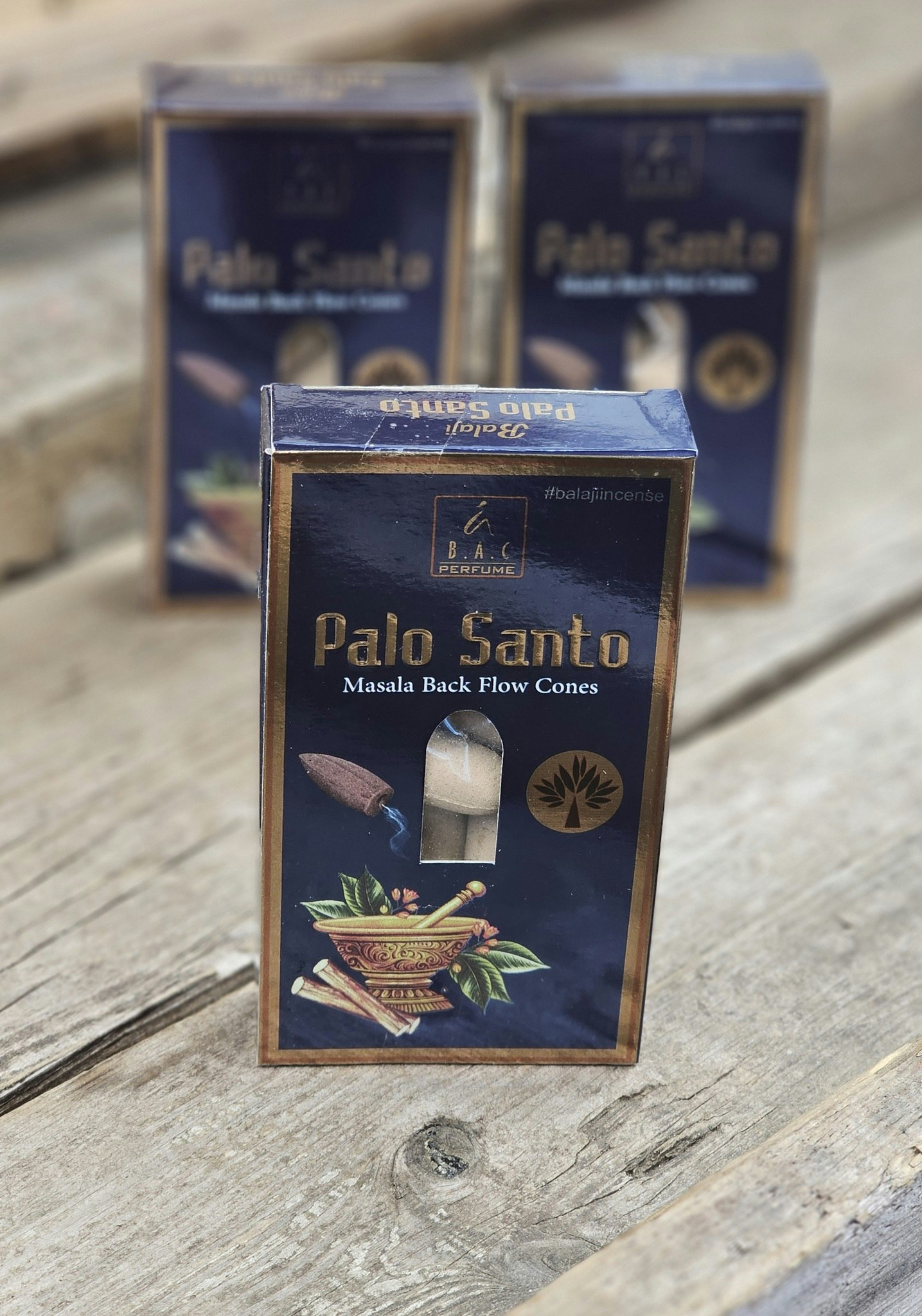 Balaji - Palo Santo, rökelsekoner backflow
