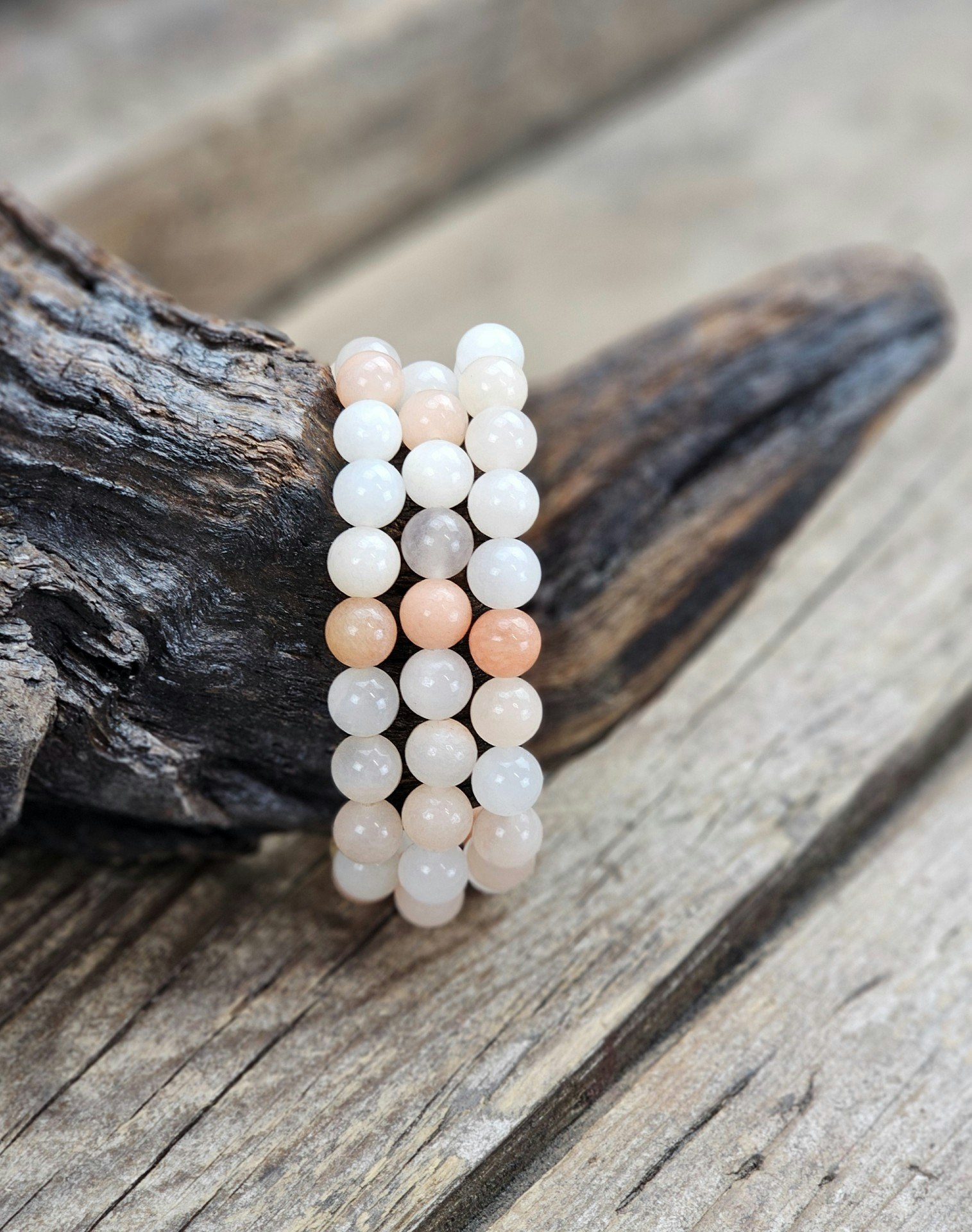 Pastell Aventurin, armband 8mm runda pärlor